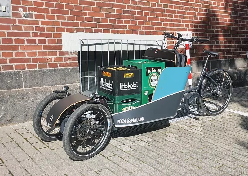 Lastenrad-Dreirad Getränketransport | Mäx & Mäleon