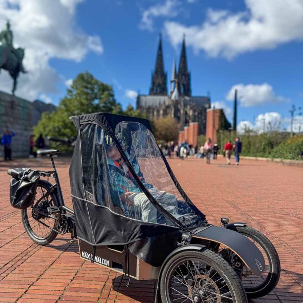 Ausflug mit Lastenrad-Dreirad